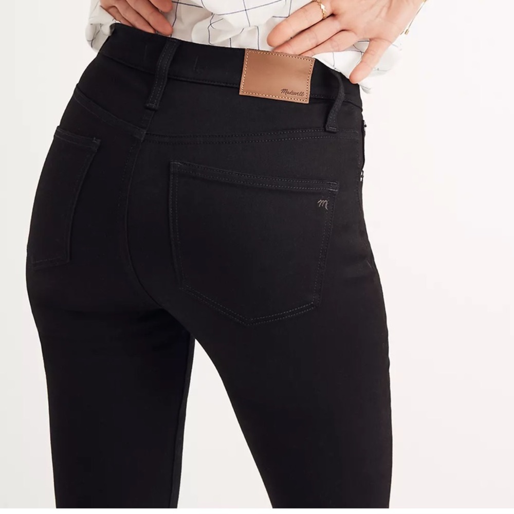 Madewell Cali Denim Boot Cut Jeans in Black Frost